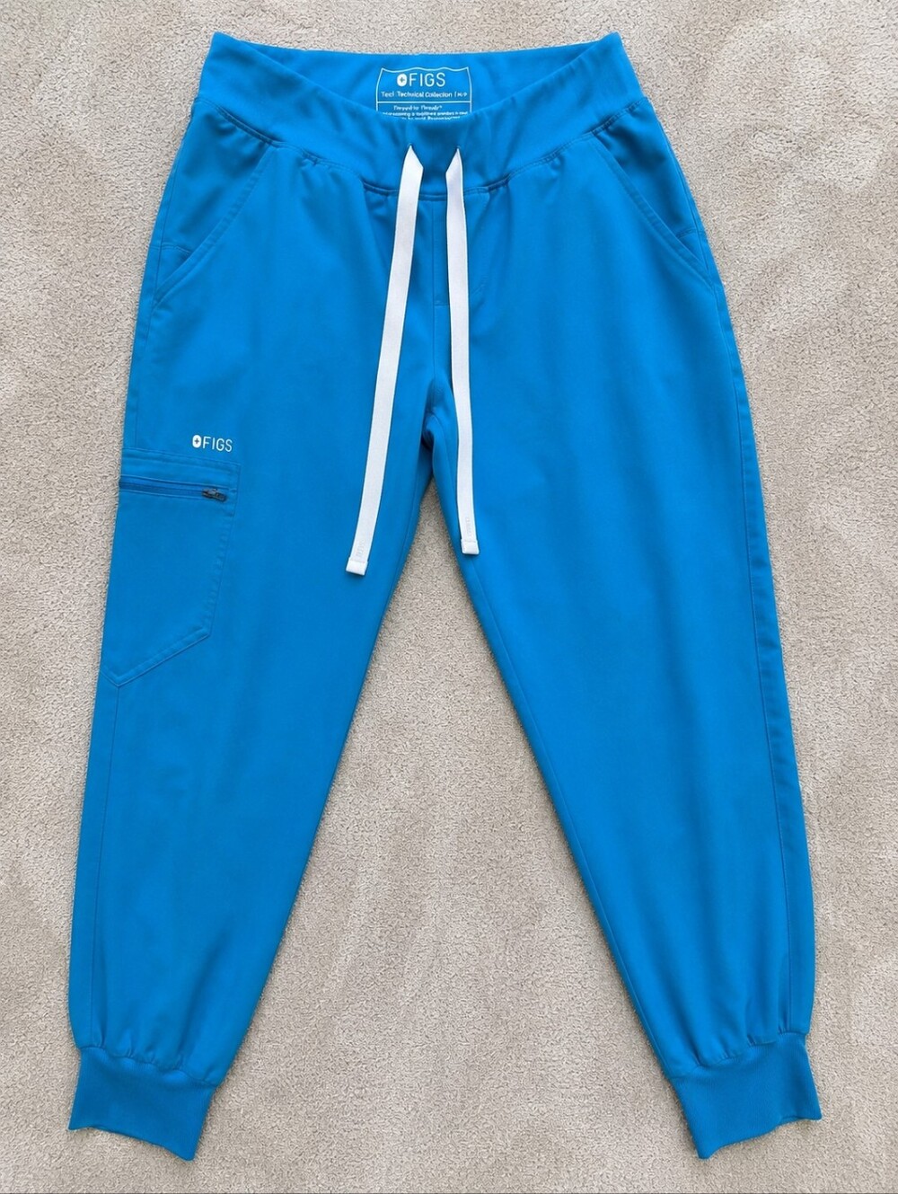 FIGS Zamora Jogger Scrub Pants Blue M/P Petite